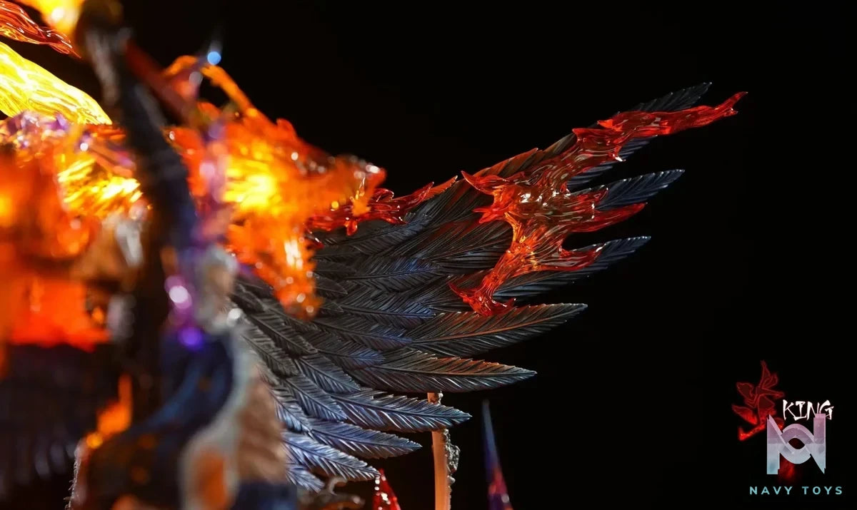 More Fun Studio & Monkey D. Studio - One Piece King the Wildfire resin statue Navy Toys anime figure