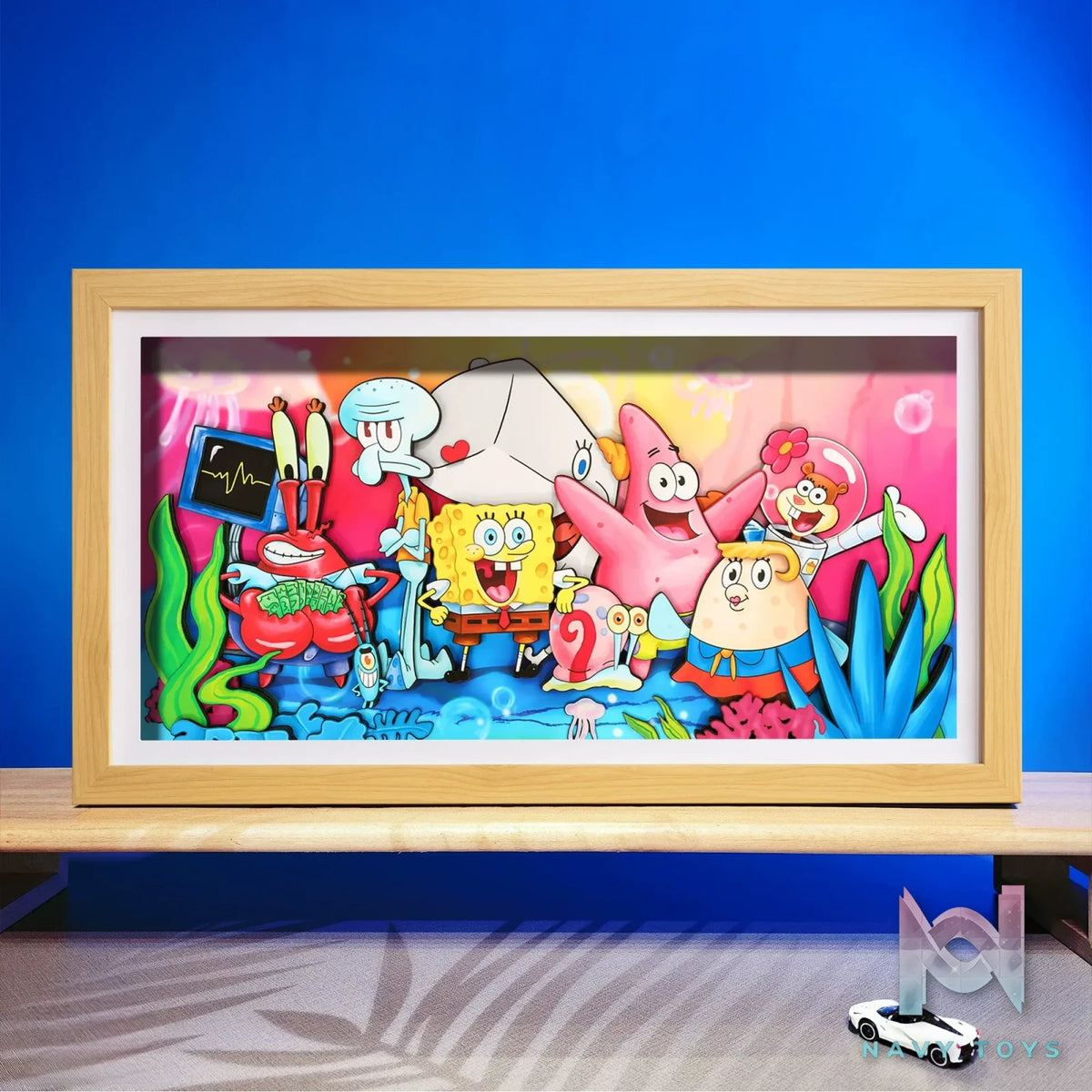 Yu Zhi Jiang Studio – SpongeBob SquarePants Multiple Characters Series #03 3D Decorative Painting SpongeBob SquarePants