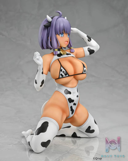 Q-six – Nukitashi THE ANIMATION Misaki Hotori Cow Pattern Costume 1/5 Complete Figure (Licensed)
