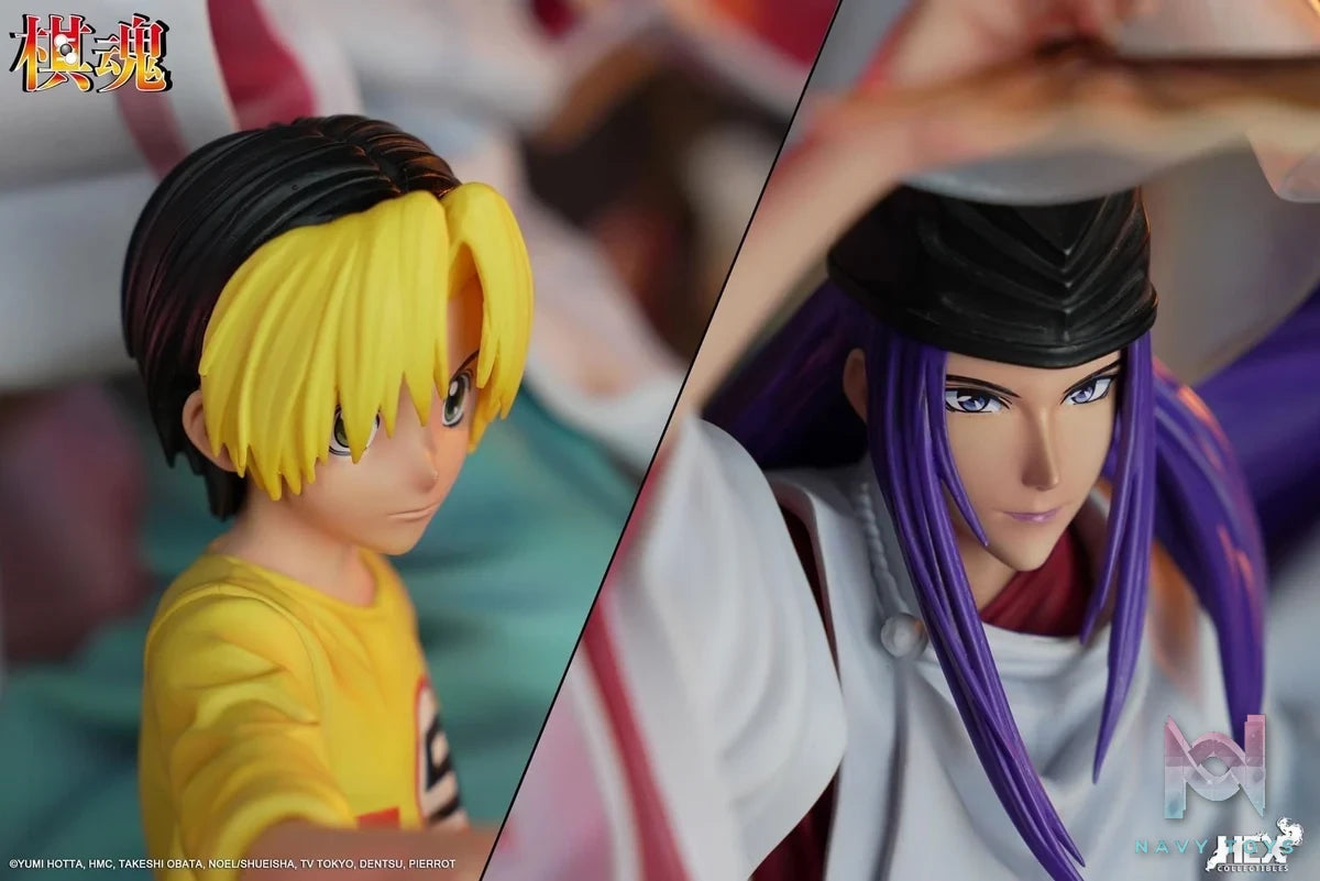 Hikaru & Sai resin statue Hex collectibles anime figure