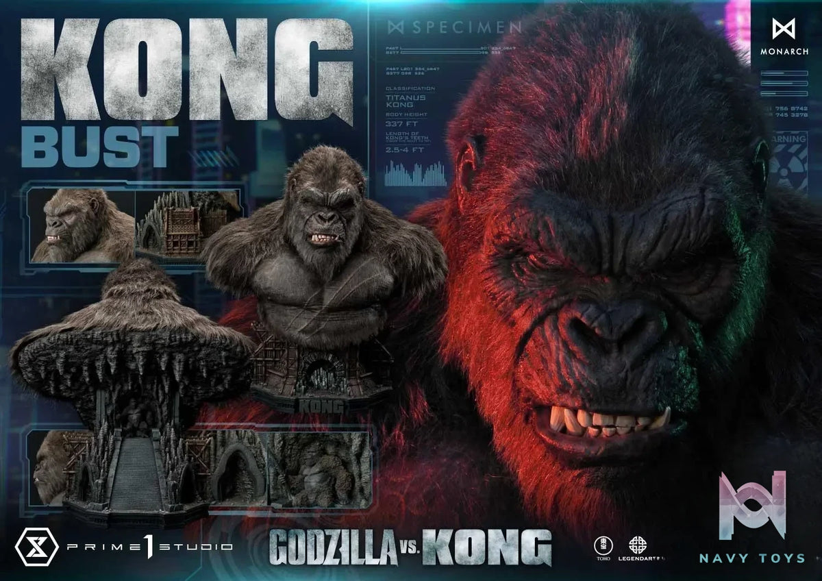 Prime 1 Studio – Life Size Bust Godzilla vs Kong Kong LSGVK-02 (Licensed)