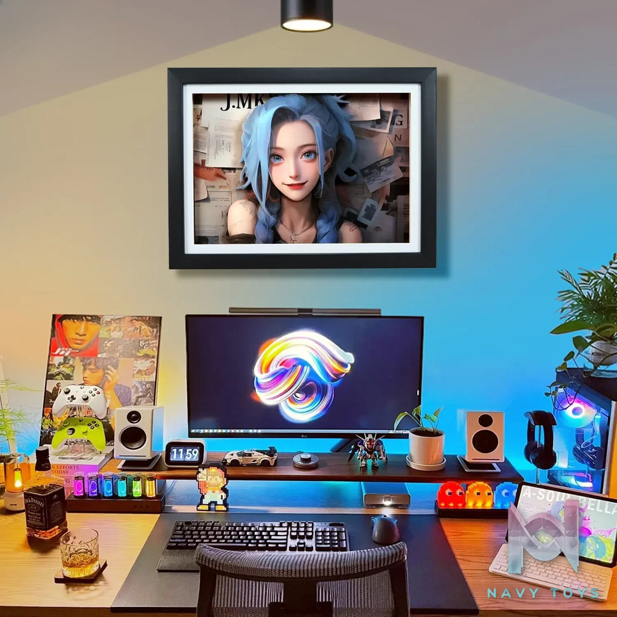 KALA HOME Studio – Jinx #02 3D Decorative Painting League of Legends