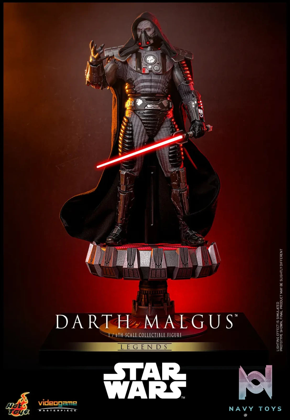 Hottoys – Star Wars 1/6th scale Darth Malgus™ Collectible Figure VGM70 (Licensed)