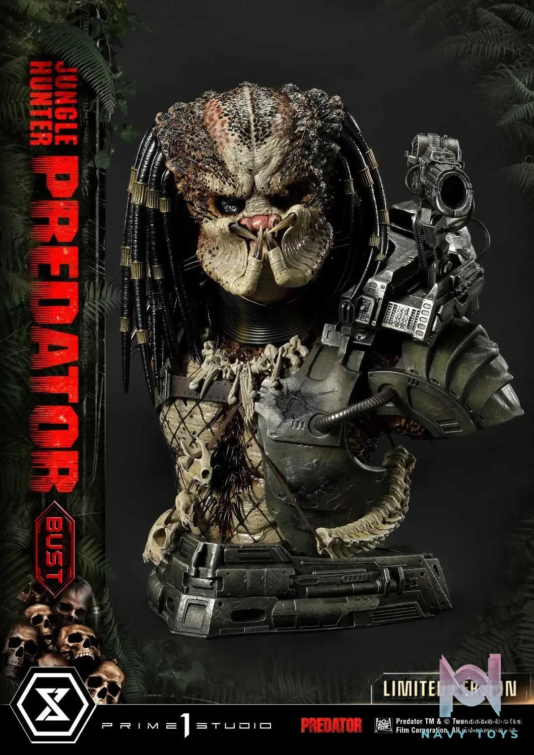 Prime 1 Studio – Premium Bust Predator (Film) Jungle Hunter Predator Limited Version PBPR-04LM (Licensed)