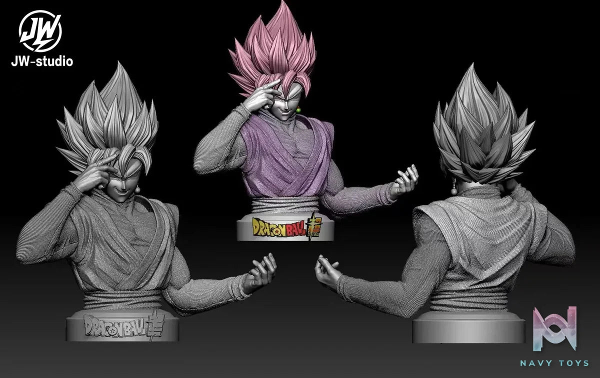 JW Studio - Pink Goku Bust Dragon Ball resin statue Navy Toys anime figure