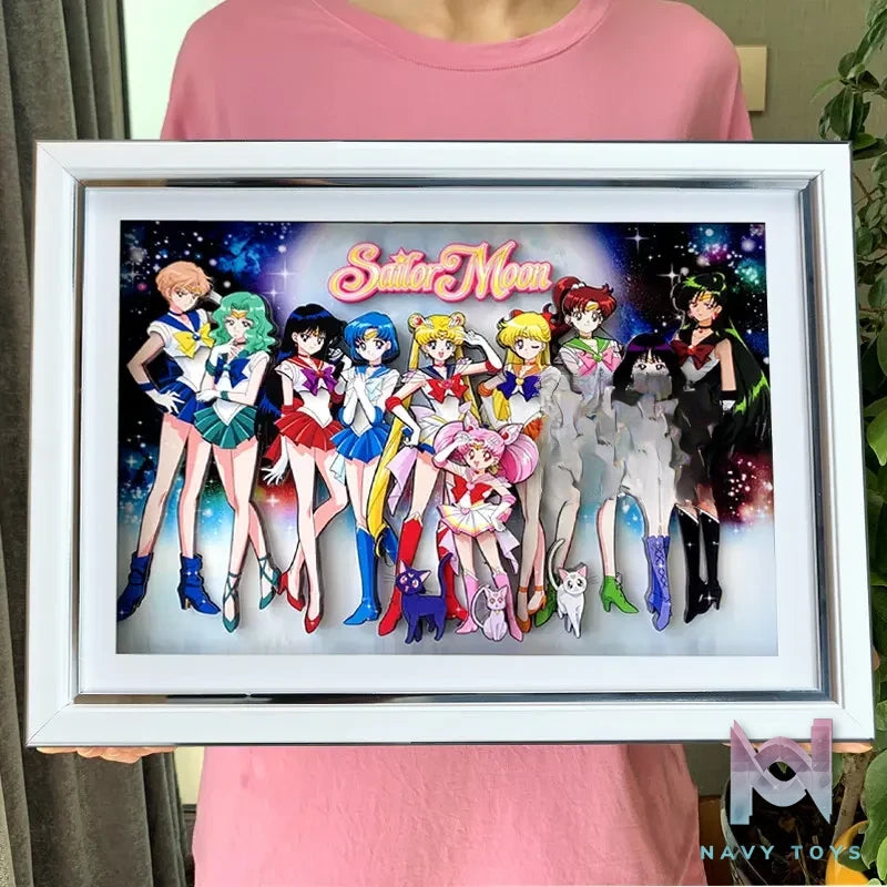 KALA HOME Studio – Sailor Moon Multiple Characters #01 3D Decorative Painting Sailor Moon