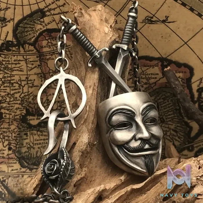 Shou Jiang Studio – Custom Original Design V for Vendetta Men’s Pendant Original