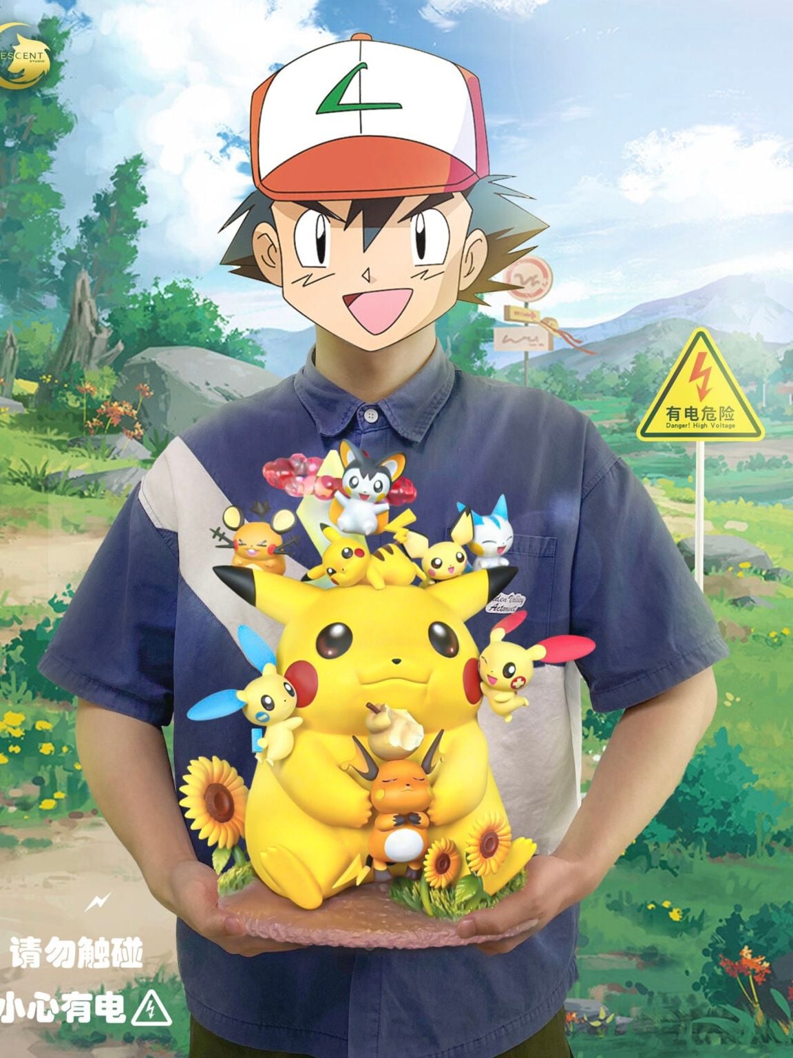 Dynamax Pikachu Family - Pokemon - Crescent Studio resin statue Crescent Studio anime figure