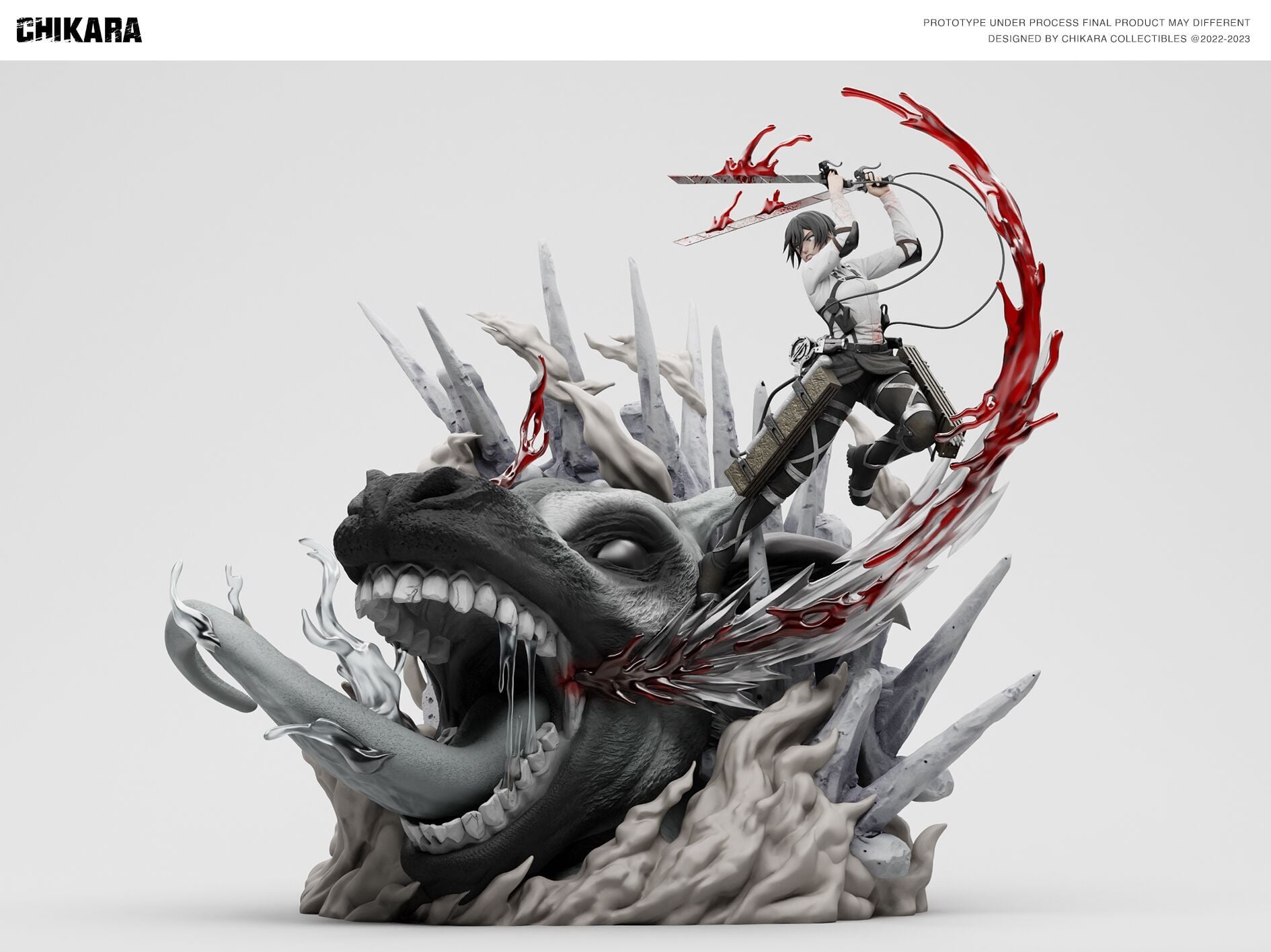 Mikasa & Armin - Attack On Titan - Chikara Studio resin statue Chikara Studio anime figure