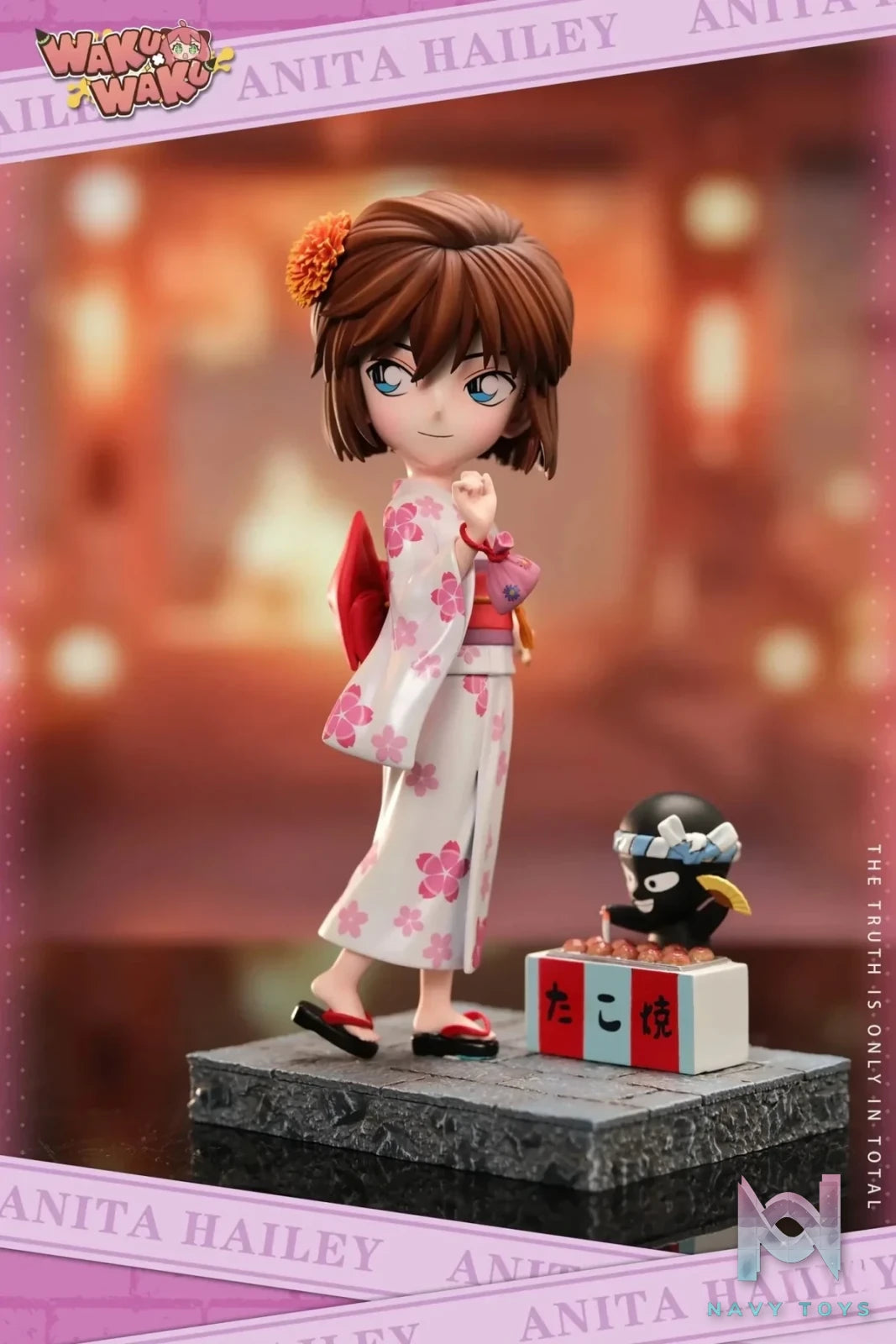 WakuWaku Studio - Detective Conan Summer Festival Ai Haibara resin statue Navy Toys anime figure