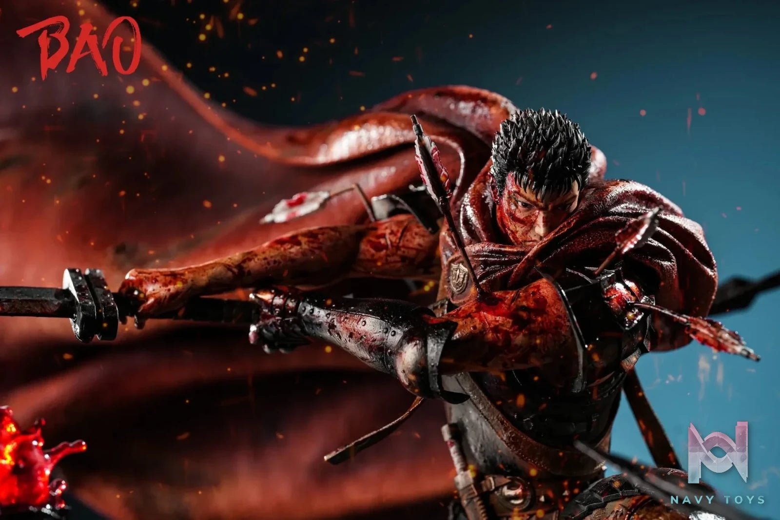 Hundred-Man Slayer Series II Guts - Berserk - Bao Studio (Eagle Dark Studio) resin statue Navy Toys anime figure