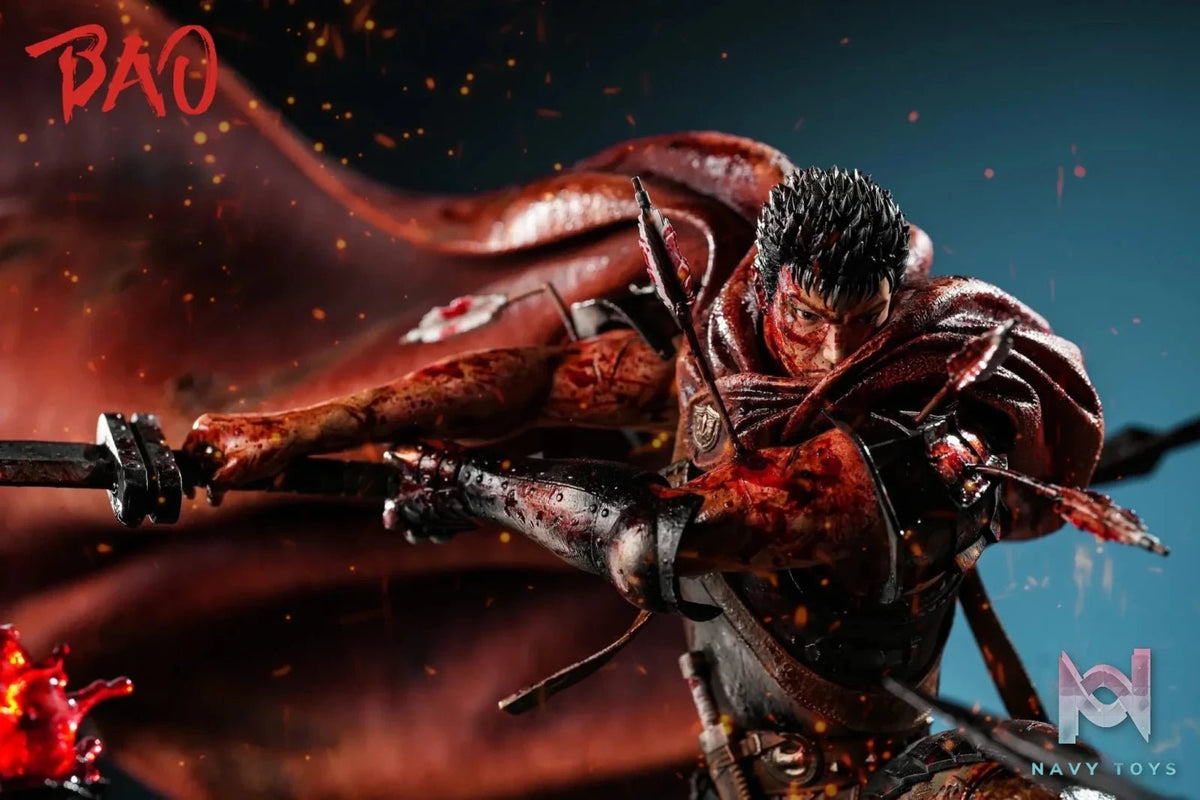 Hundred-Man Slayer Series II Guts - Berserk - Bao Studio (Eagle Dark Studio) resin statue Navy Toys anime figure