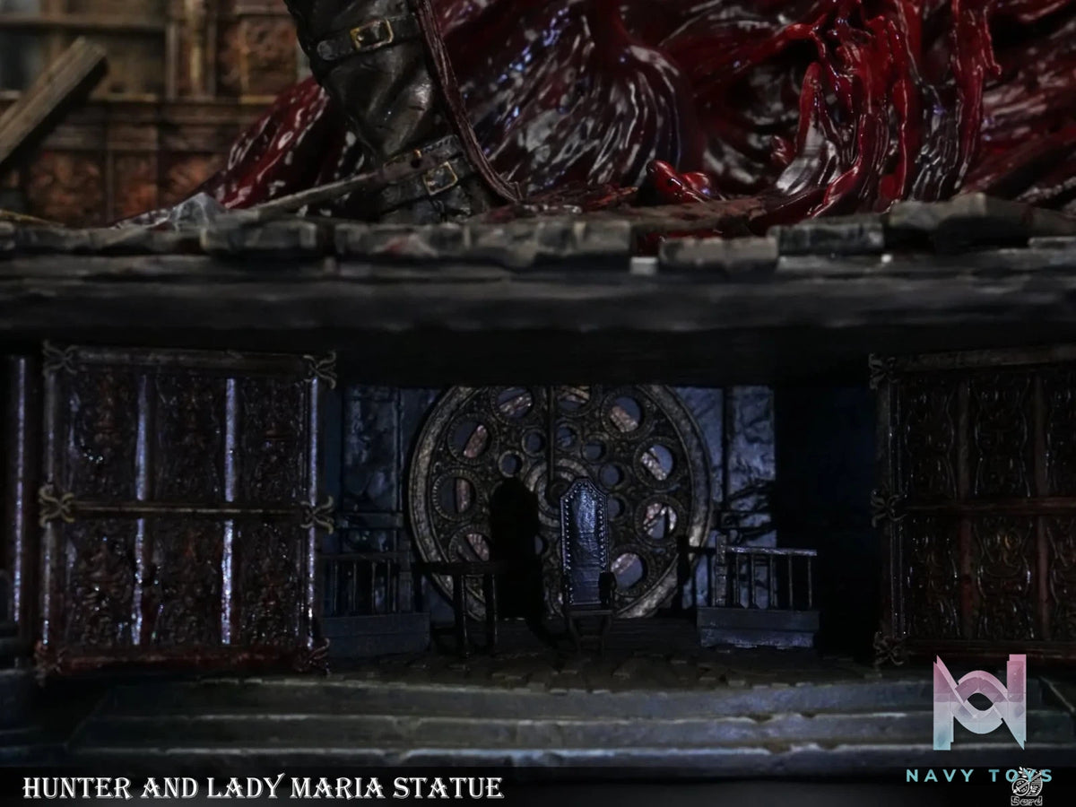 Lady Maria vs Hunter resin statue Bard studio anime figure