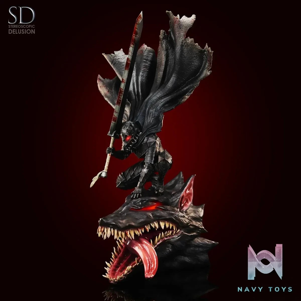Guts - Berserk - Stereoscopic Delusion Studio resin statue Navy Toys anime figure