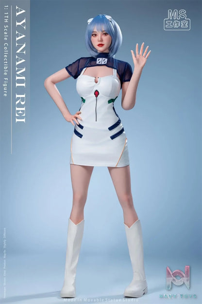Movable Statue Studio – Neon Genesis Evangelion Realistic Anime 01 Rei Ayanami Fan Version MS-002A 1:1 Scale Life Size Figure