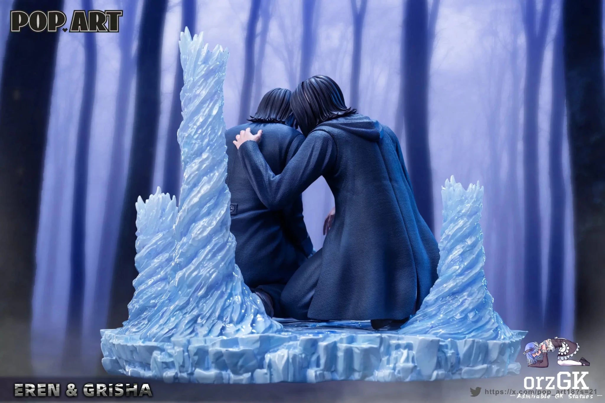 POP.ART Studio - Eren X Grisha Attack on Titan resin statue Navy Toys anime figure