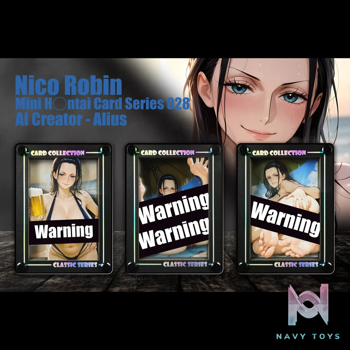B&W Studio – Mini AI Creator Series Desktop Decorative Card #28 Nico Robin One Piece