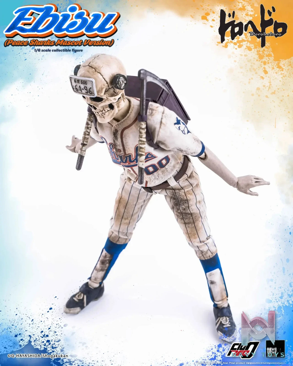 Threezero – Dorohedoro FigZero Ebisu (Peace Sharks Mascot Version) 3Z07150W0 (Licensed)