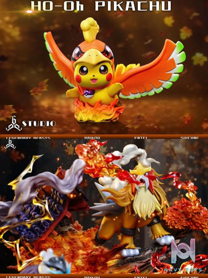 Entei & Raikou & Suicune - Pokemon - 666 Studio resin statue 666 Studio anime figure