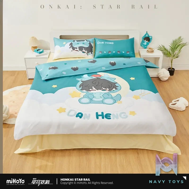 miHoYo – Honkai: Star Rail Boys’ Dorm Q Version Home Series Bed Sheet – Dan Heng (Licensed)