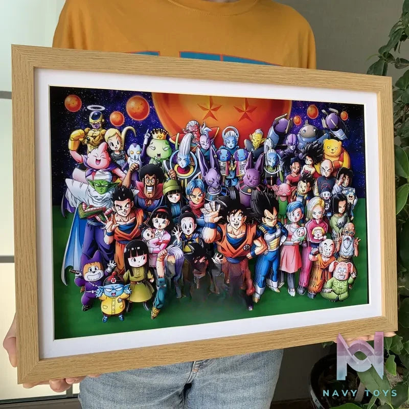 KALA HOME Studio – Dragon Ball Multiple Characters #05 3D Decorative Painting Dragon Ball
