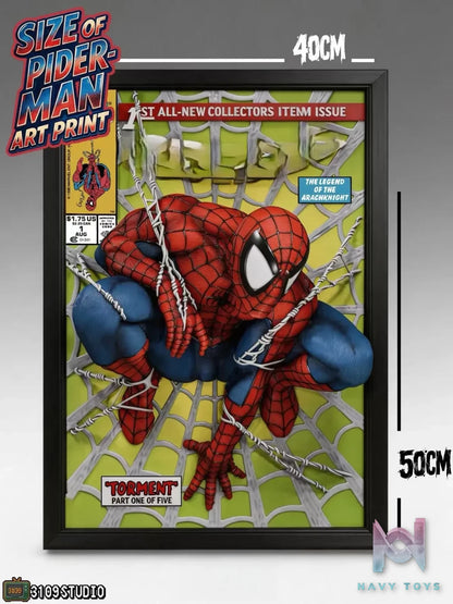 3109 Studio – Spider-Man Comic Cover 3D Mural Statue Marvel