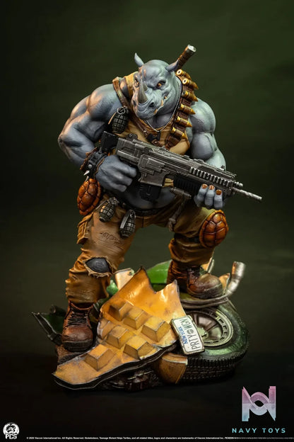 Premium Collectibles Studio – TMNT Legends Rocksteady 1/3 Scale Statue (Licensed)