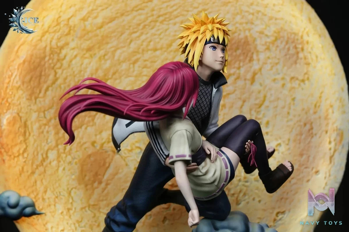 ICE Studio - Naruto Minato & Kushina Under the Moon resin statue Navy Toys anime figure