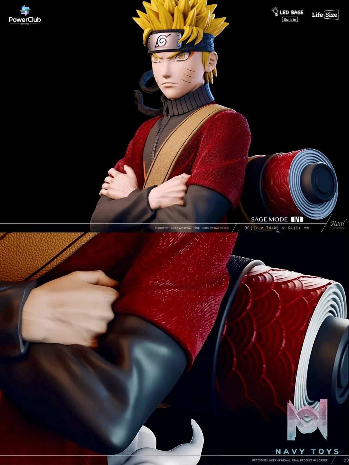 Bust Uzumaki Naruto Life Size - Naruto - PowerClub Studio x RCS resin statue PowerClub Studio x RCS Studio anime figure