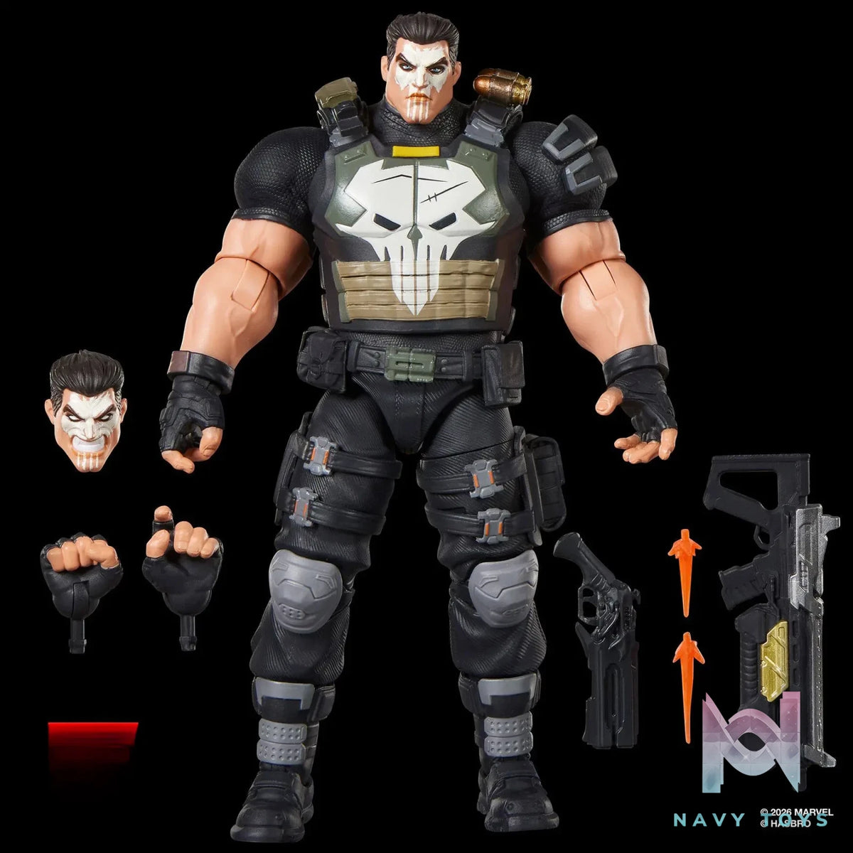 Hasbro Studio – Marvel Legends Series Marvel Rivals The Punisher 1/12 Scale Action Figure (Licensed)