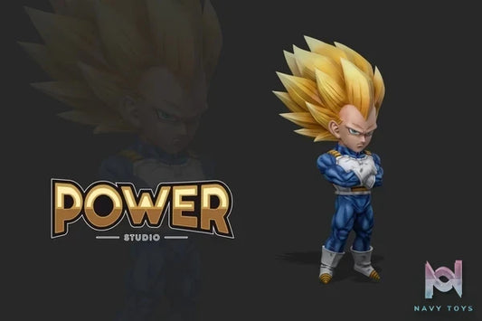 Power Studio - Dragon Ball Dragon Ball Super Saiyan 3 Vegeta resin statue Navy Toys anime figure