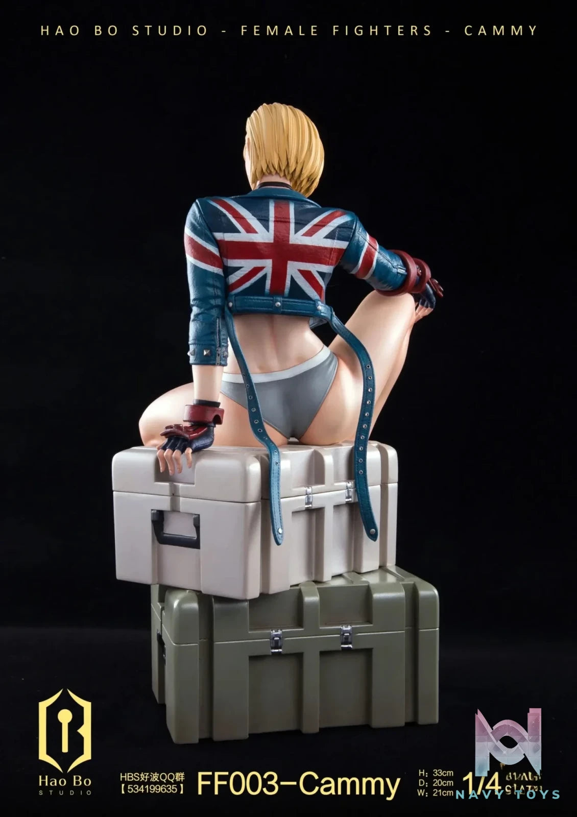 HAO BO Studio - 1/4 Statue Female Fighter Series FF003 Cammy resin statue Navy Toys anime figure
