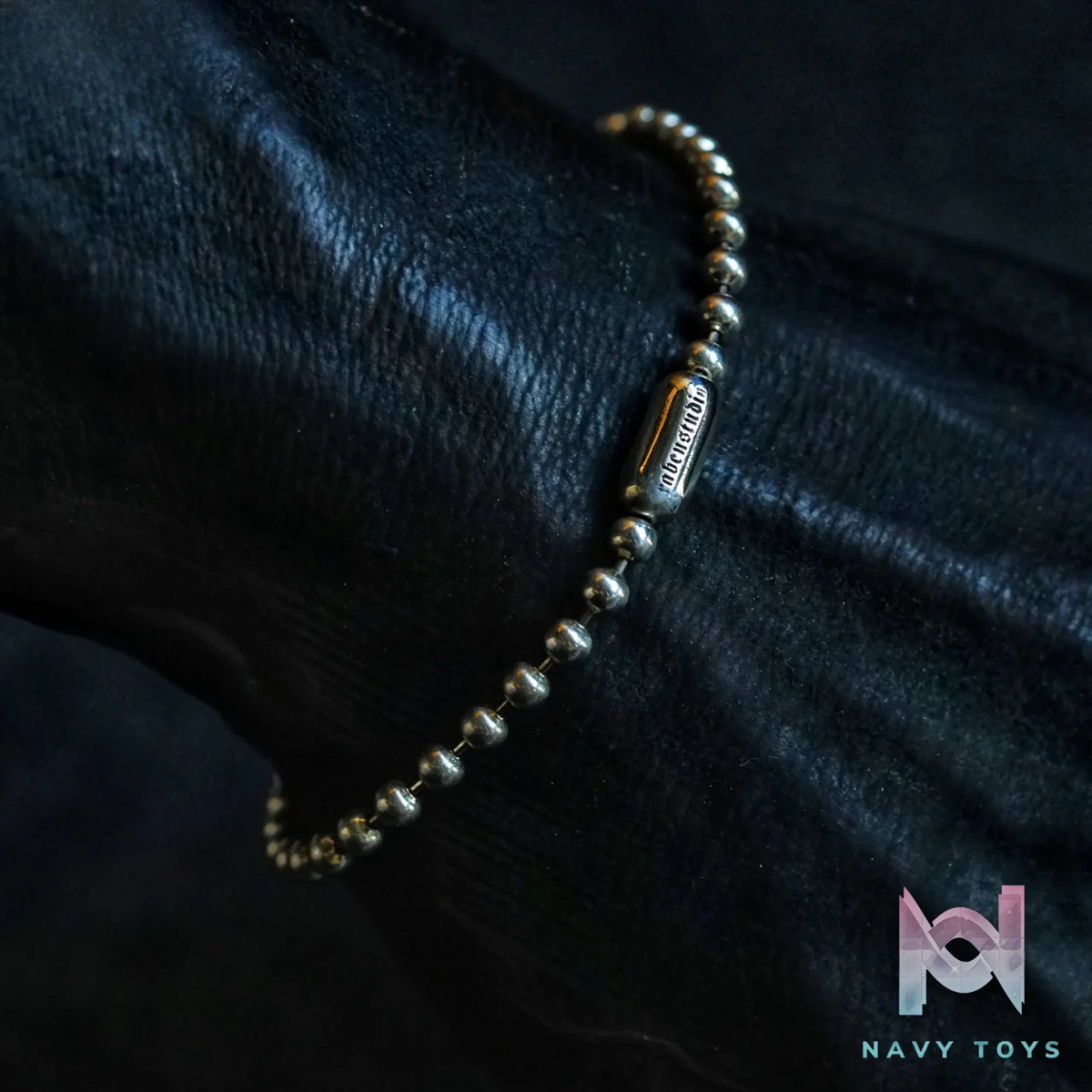Raven Studio (silver jewelry) – “Bound” 4mm Satan Goat Skull Ball Bracelet Original