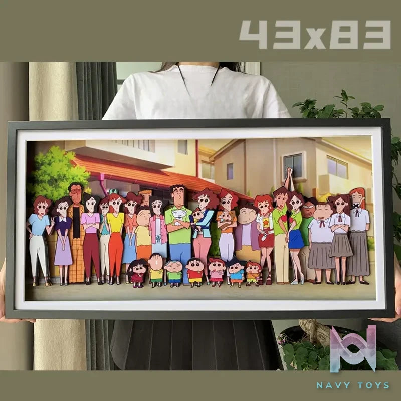 KALA HOME Studio – Crayon Shin-chan Multiple Characters #04 3D Decorative Painting Crayon Shin-chan