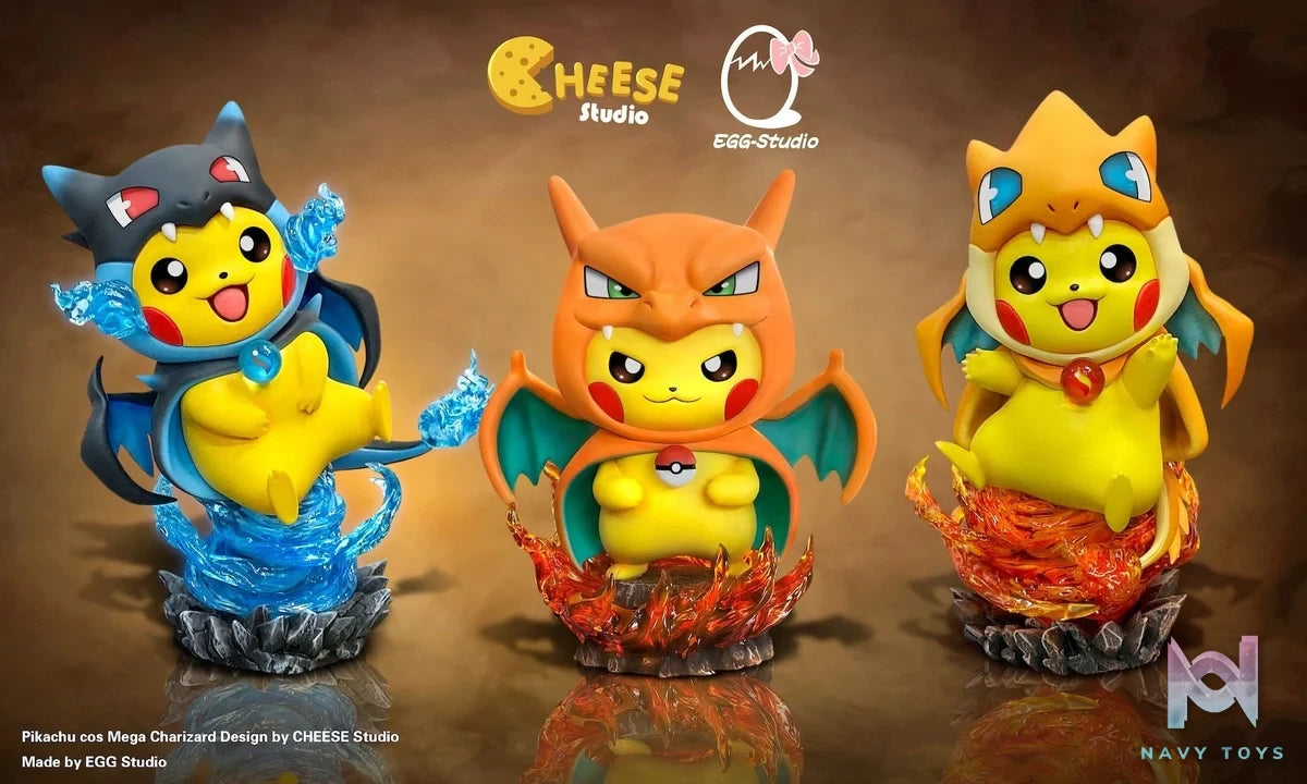 Pikachu cos Charizard X resin statue Cheese Studio x EGG Studio anime figure