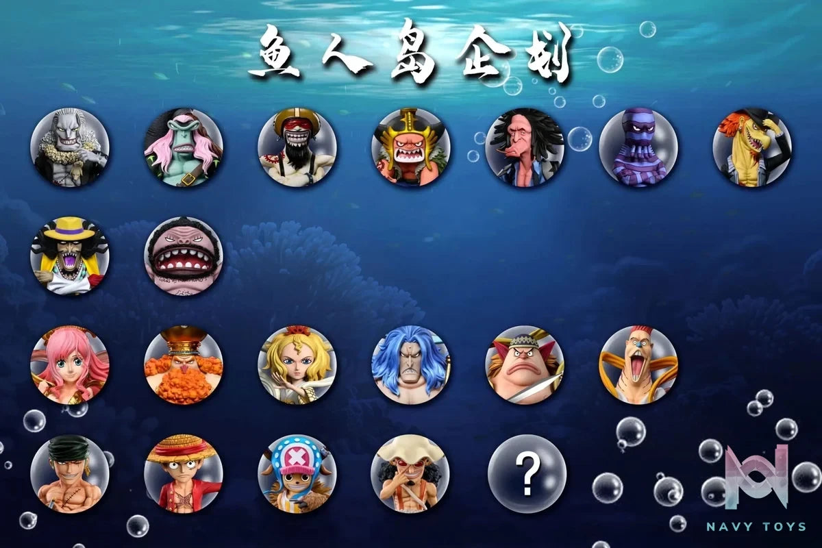 A+ Studio - One Piece Fish - Man Island Straw Hat Pirates Usopp resin statue Navy Toys anime figure