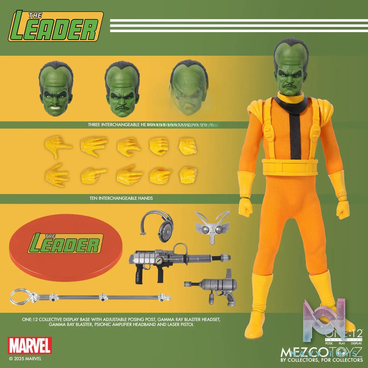 Mezco Studio – 1/12 Collective Marvel Comics The Leader 1/12 Scale Action Figure (Licensed)