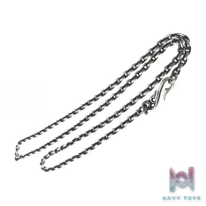 Raven Studio (silver jewelry) – Original Exclusive Design RS Brand Letter Hook 4.5mm Thick Curb Chain