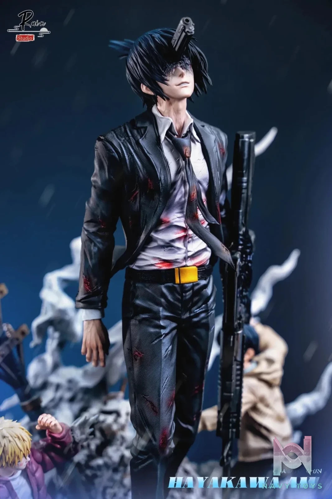 Rain Studio - Chainsaw Man Gun Devil Aki Hayakawa resin statue Navy Toys anime figure