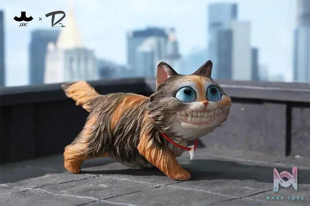 DOUBLE TWO & JXK – Original Urban Legends-Grinning Cat Figurine (Licensed)
