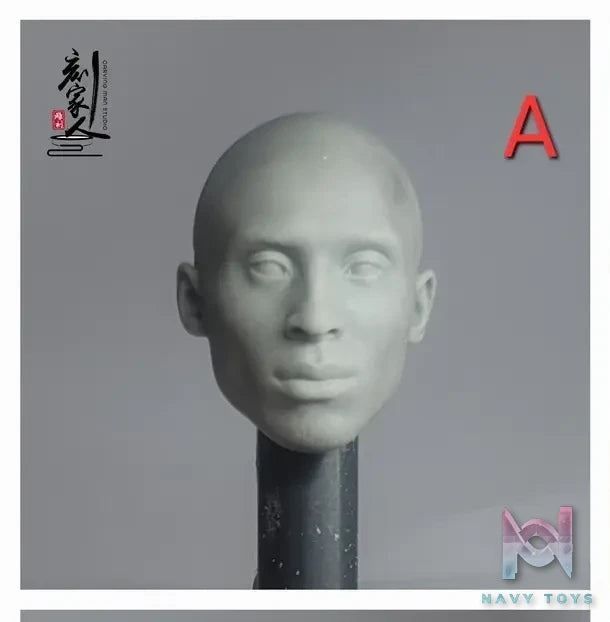Carving Family Toys Studio – NBA 1/6 Kobe Head Sculpture CFTH01-ABCD White Model & Paint