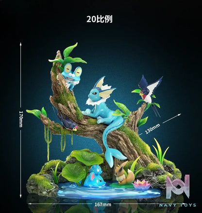 SK Studio – Ecological Series Vaporeon Pond Scene Pokémon