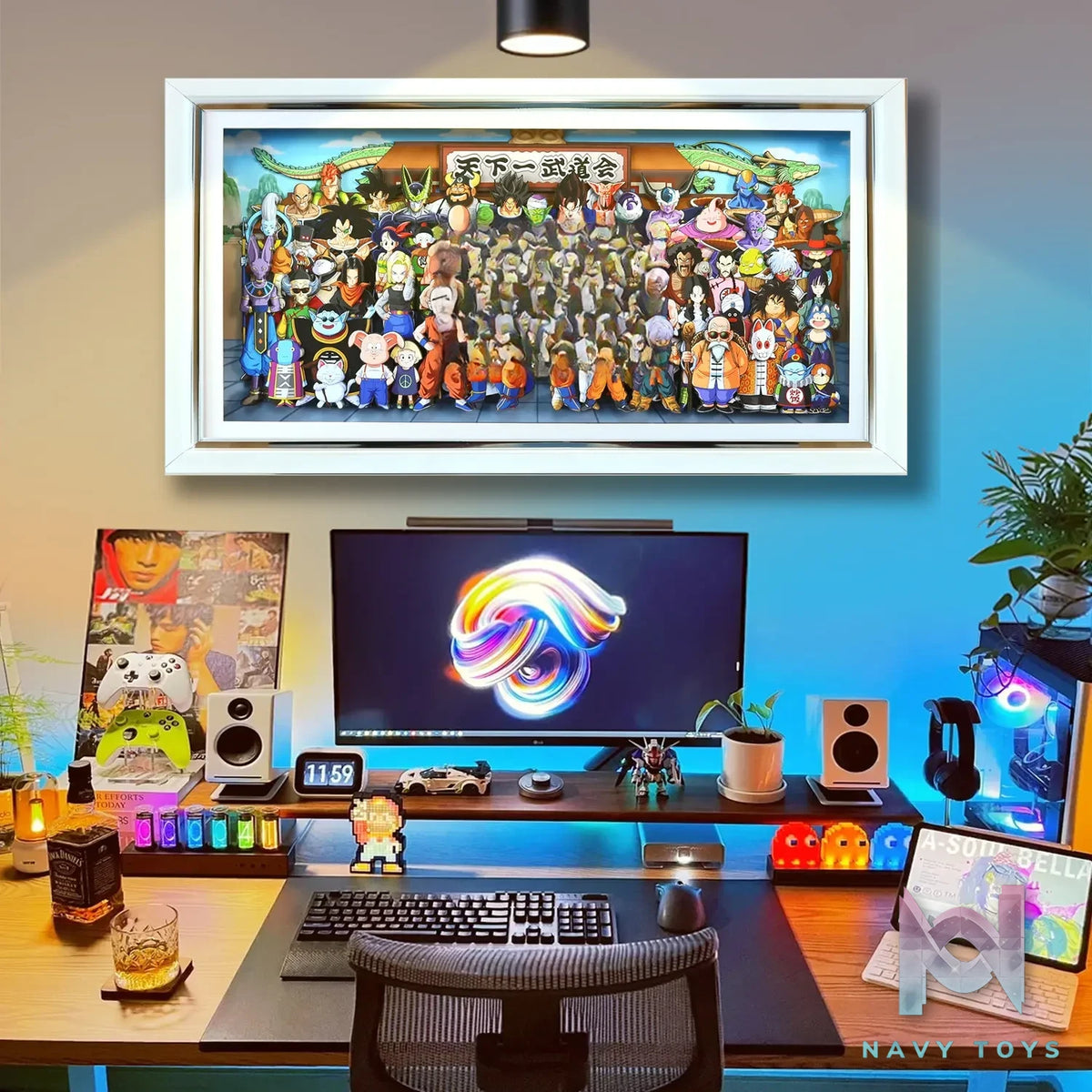 KALA HOME Studio – Dragon Ball Multiple Characters #02 3D Decorative Painting Dragon Ball