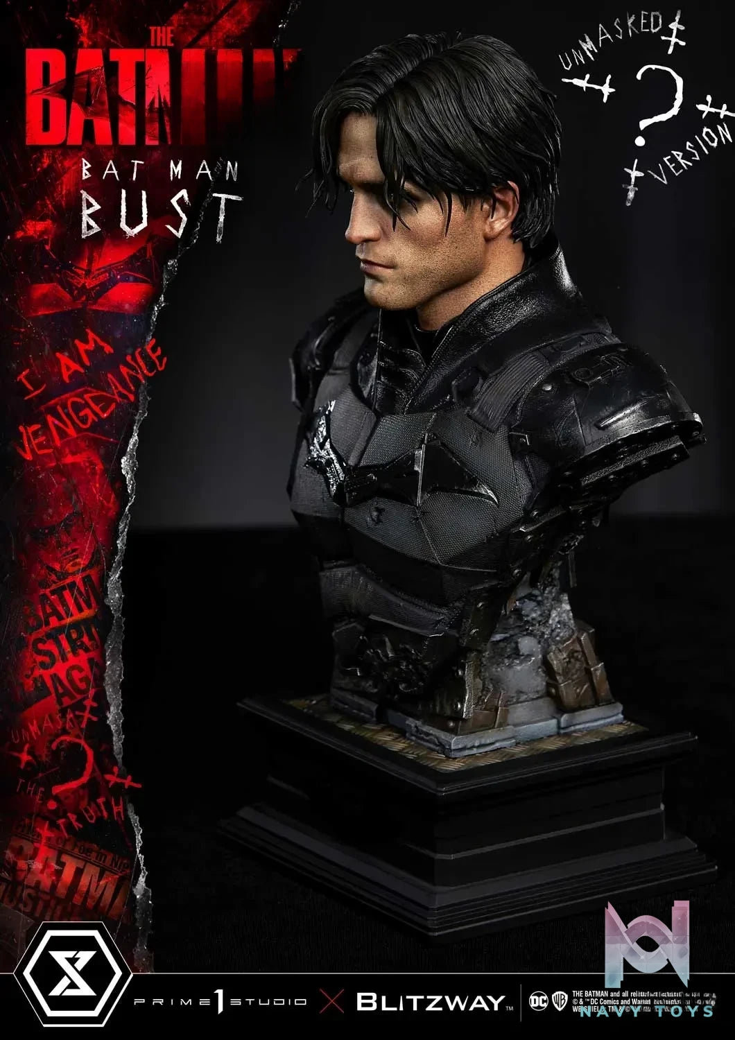 Prime 1 Studio – Premium Bust The Batman (Film) The Batman PBDC-09 PBDC-10 (Licensed)