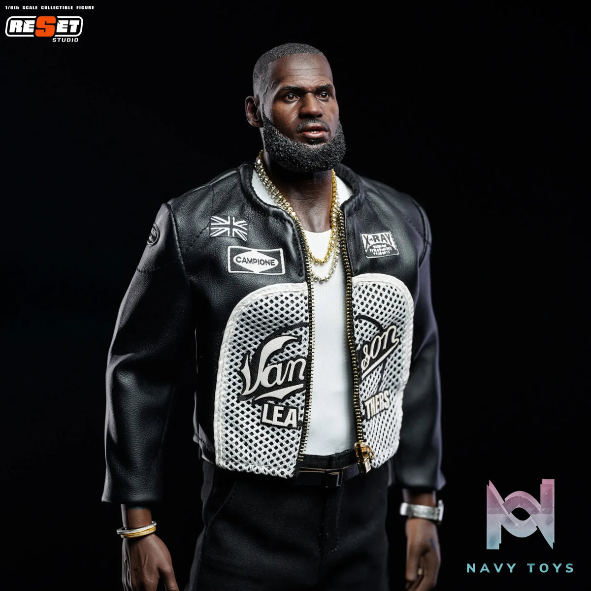 ReSet Studio – 1/6 Leather Jacket LeBron James Articulated Figure Limited Edition NBA