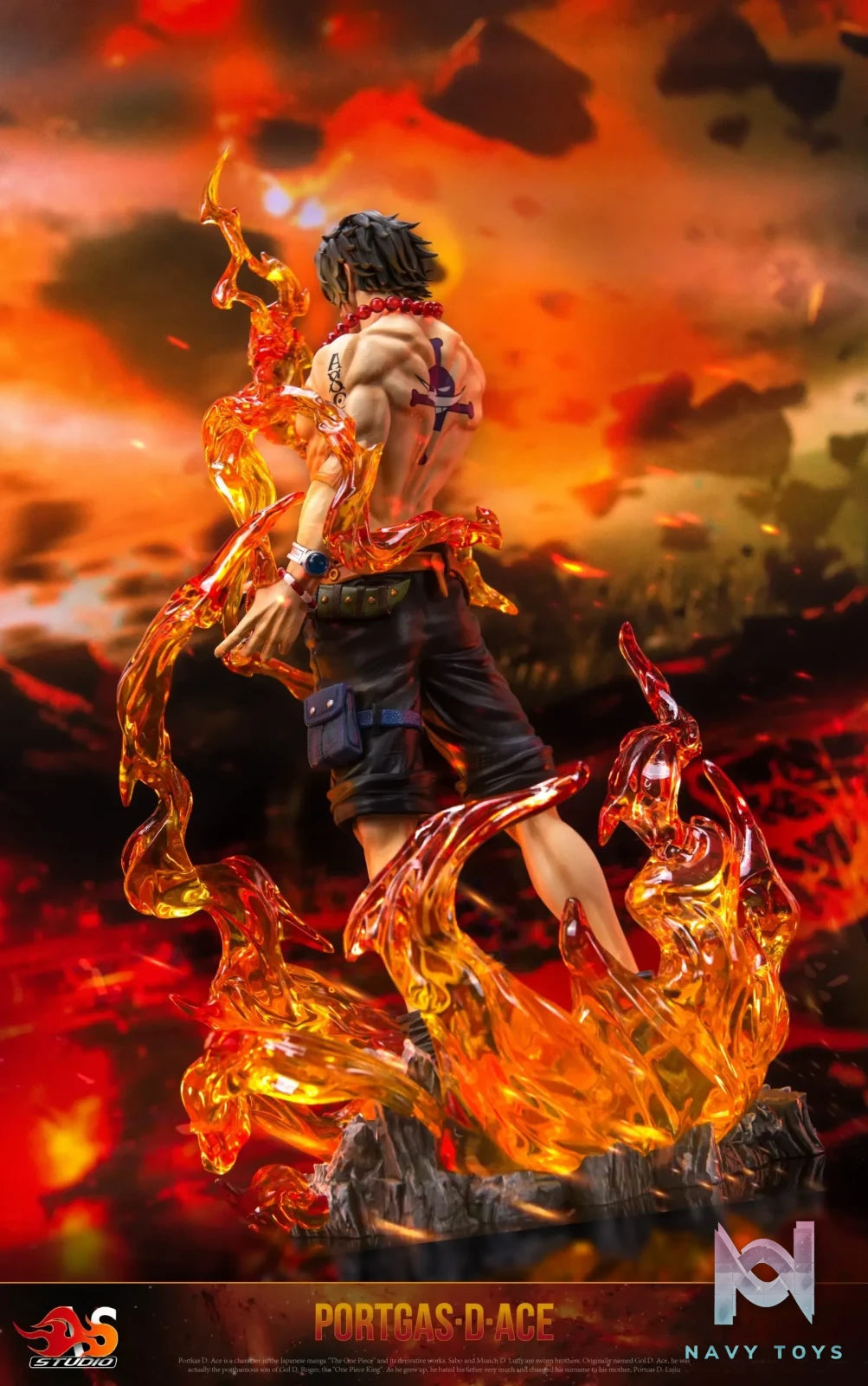 AS Studio – One Piece Flame Ace & Goodbye Ace Bust