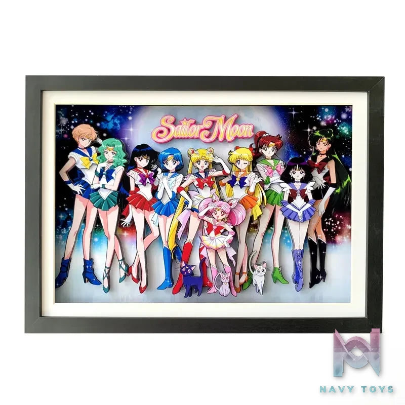 KALA HOME Studio – Sailor Moon Multiple Characters #01 3D Decorative Painting Sailor Moon