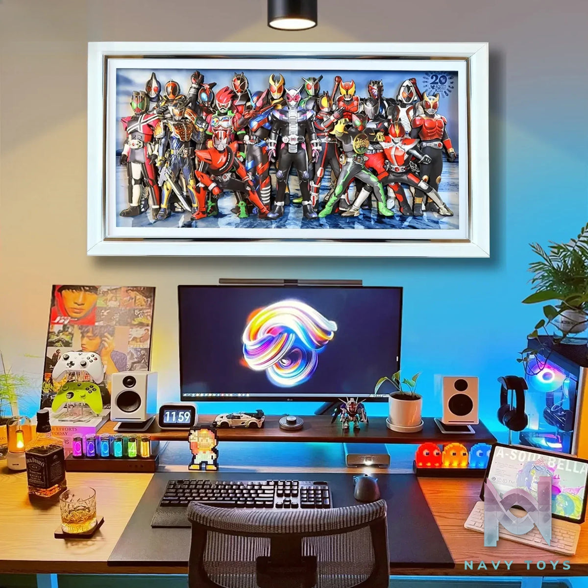 KALA HOME Studio – Kamen Rider Multiple Characters #01 3D Decorative Painting Kamen Rider