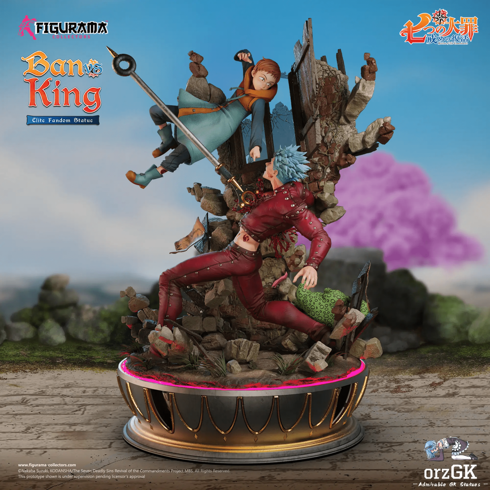 Figurama Collectors - Nanatsu no Taizai: Imashime no Fukkatsu Ban & King Elite Fandom 1/6 Scale Statue (Licensed) resin statue Navy Toys anime figure