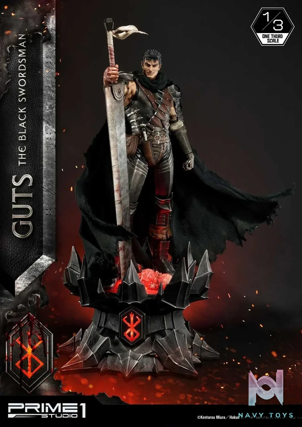Prime 1 Studio – Museum Masterline Berserk Guts The Black Swordsman MMBR-01 MMBR-01DX (Licensed)